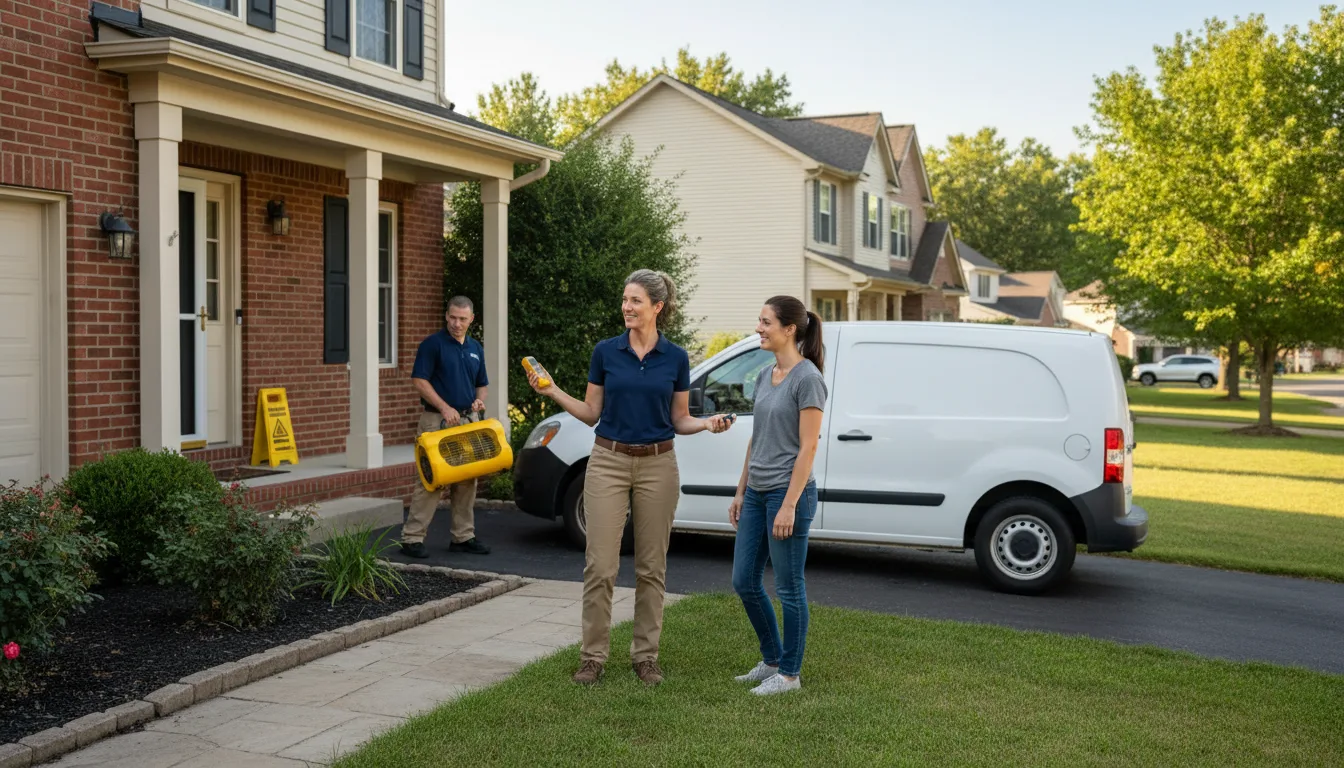 Residential water damage restoration in Grace, MS